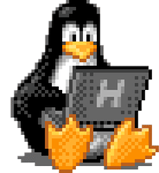 gif of penguin with laptop