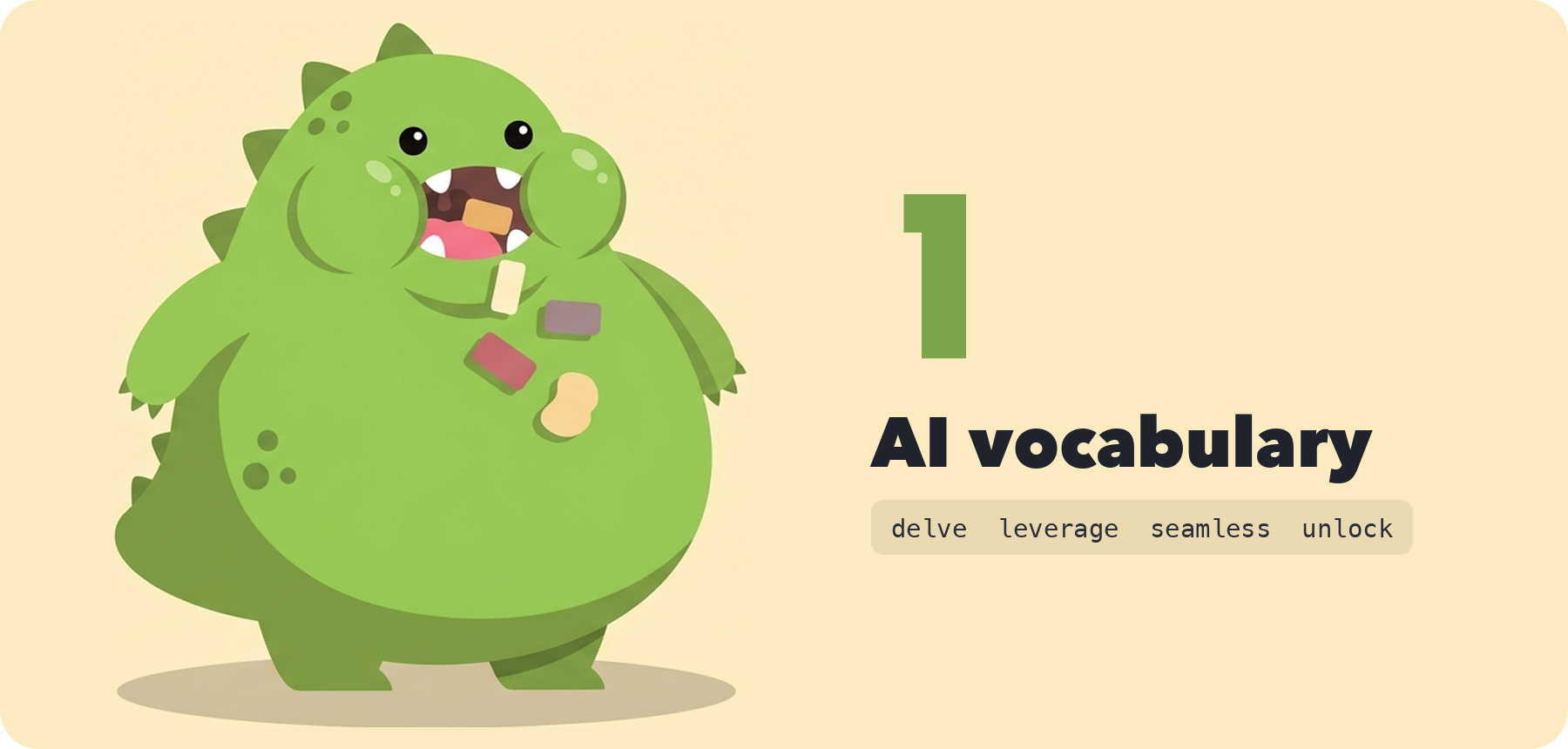 Rule 1, AI vocabulary: delve, leverage, seamless, unlock