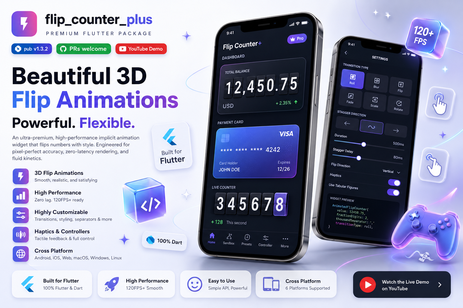 Flip Counter Plus Banner