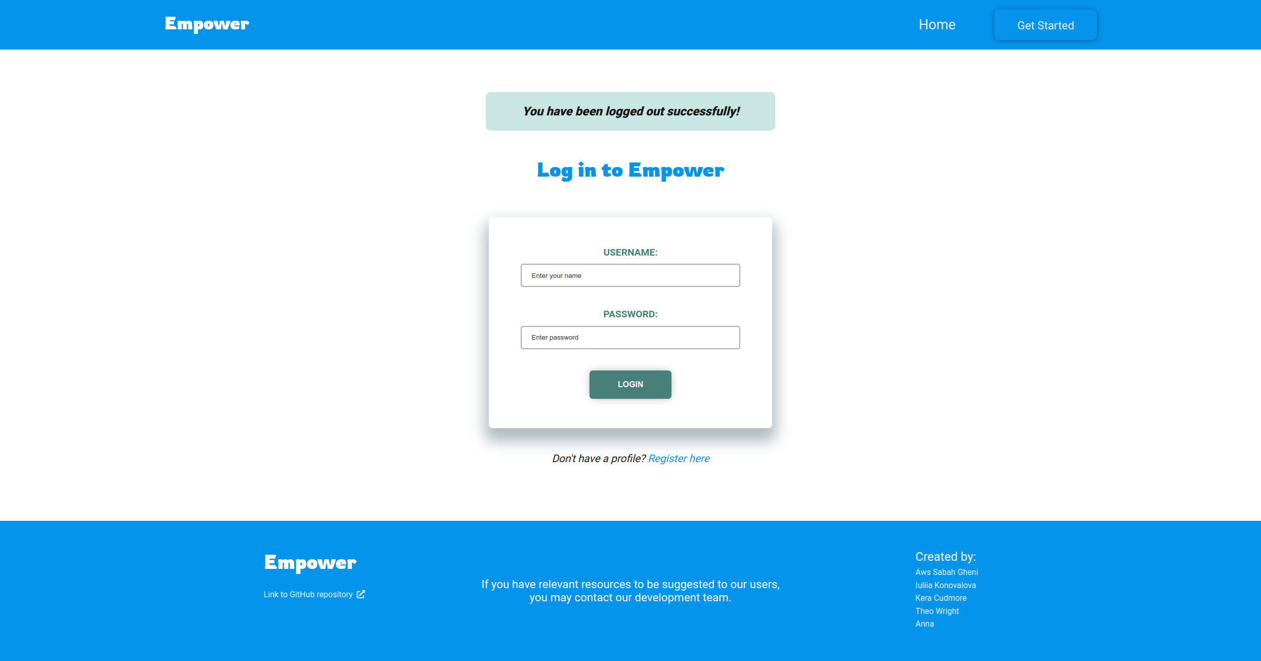 Login Page image