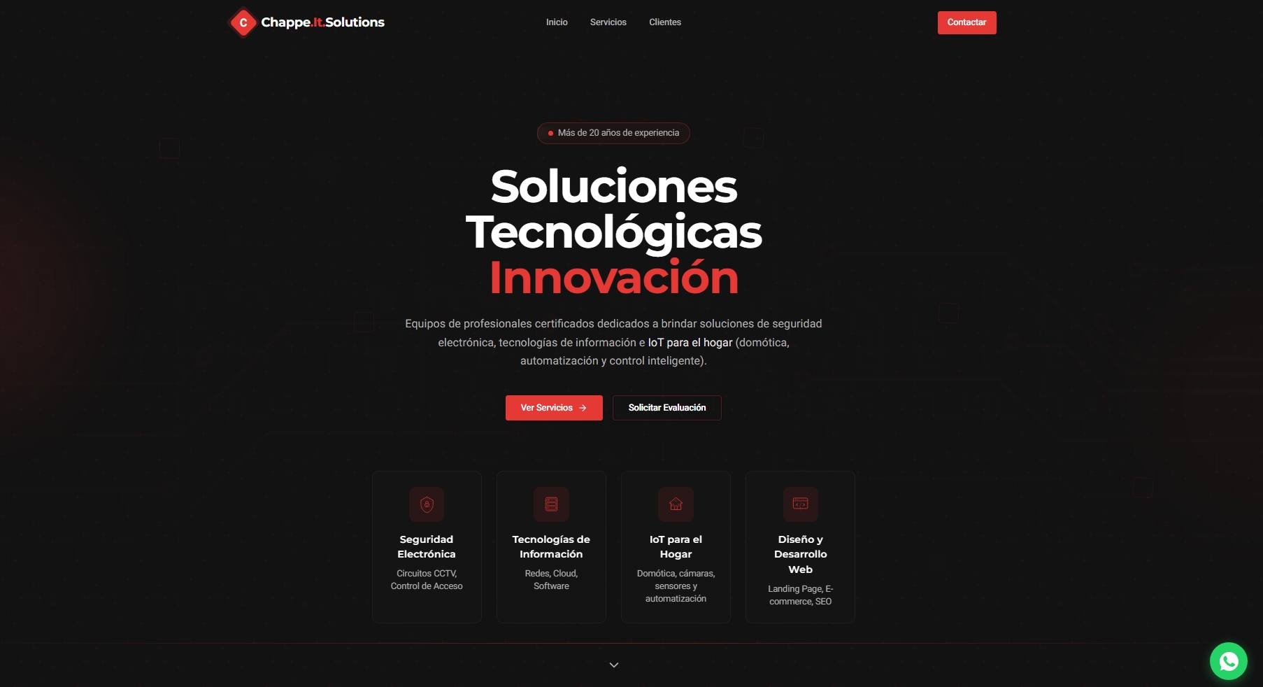 Landing Corporativa — Chappe IT Solutions