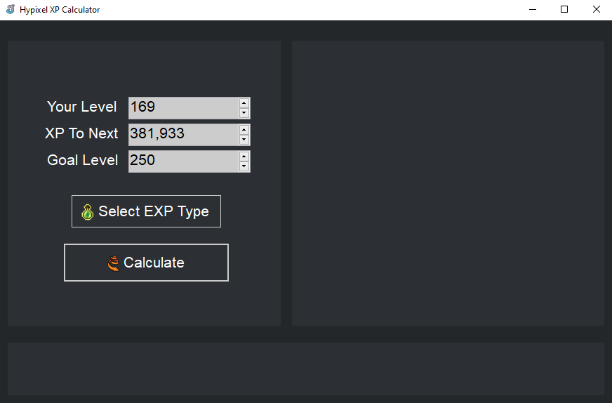 HypixelXPCalculator Screen Shot