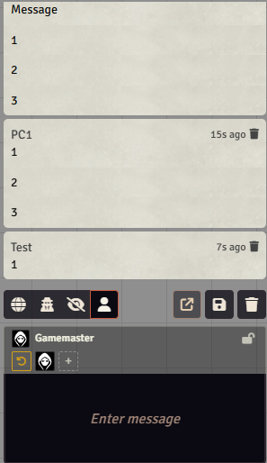 Message grouping example