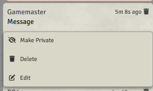 Message edit dialog