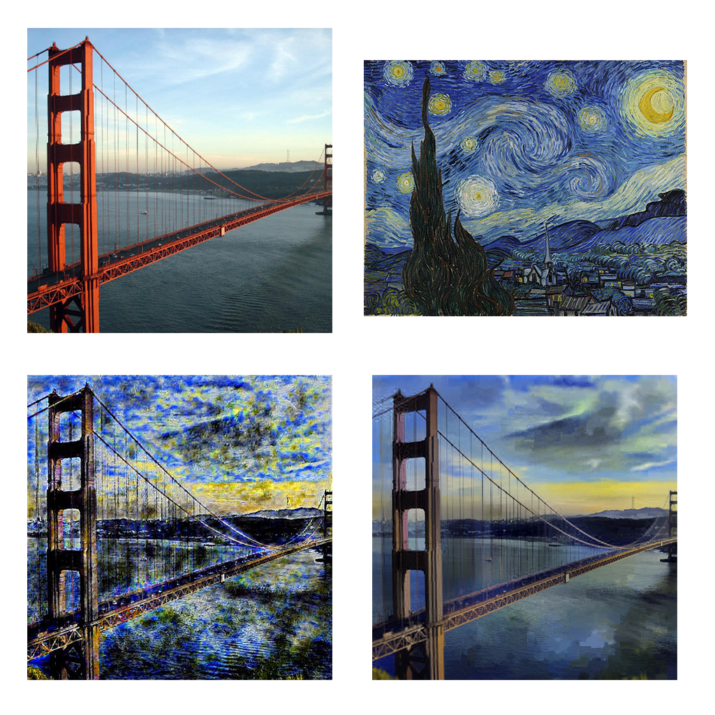 Style Transfer on Golden Gate bridge