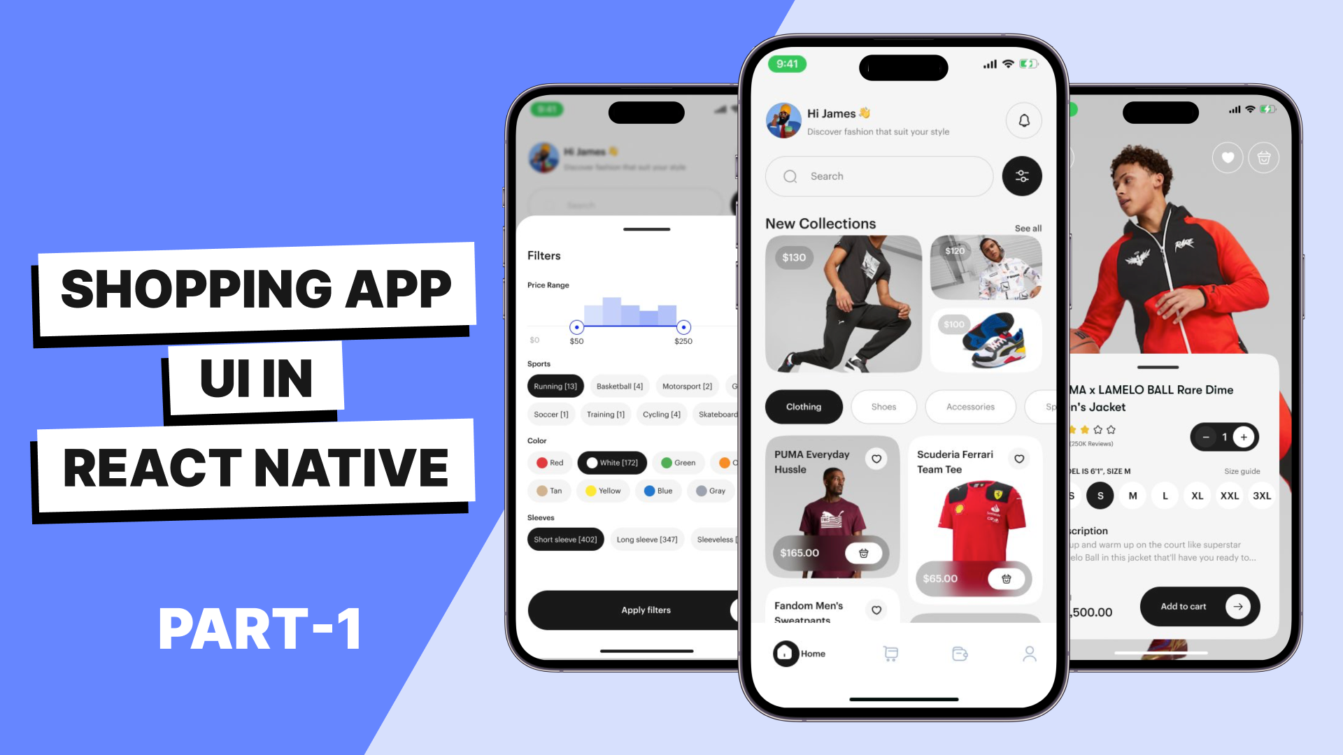 React Native Shopping App UI Thumbnail