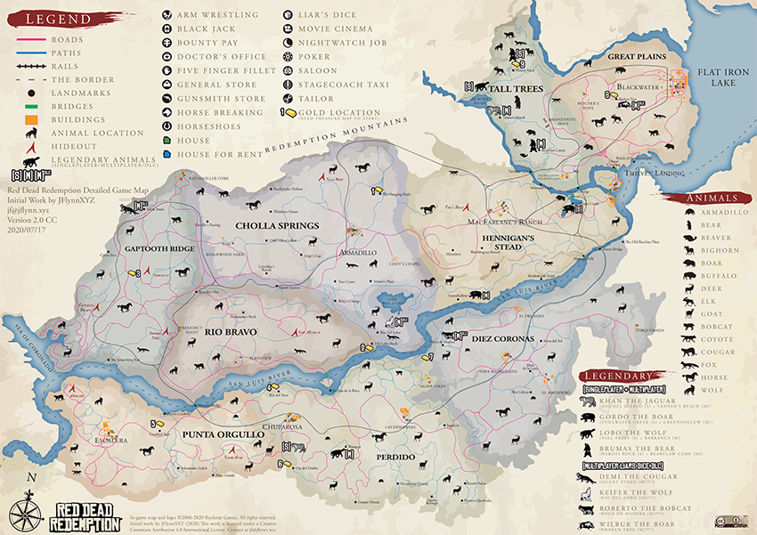 Red Dead Redemption 2 Inspired Map Vector Digital File Svg Ai