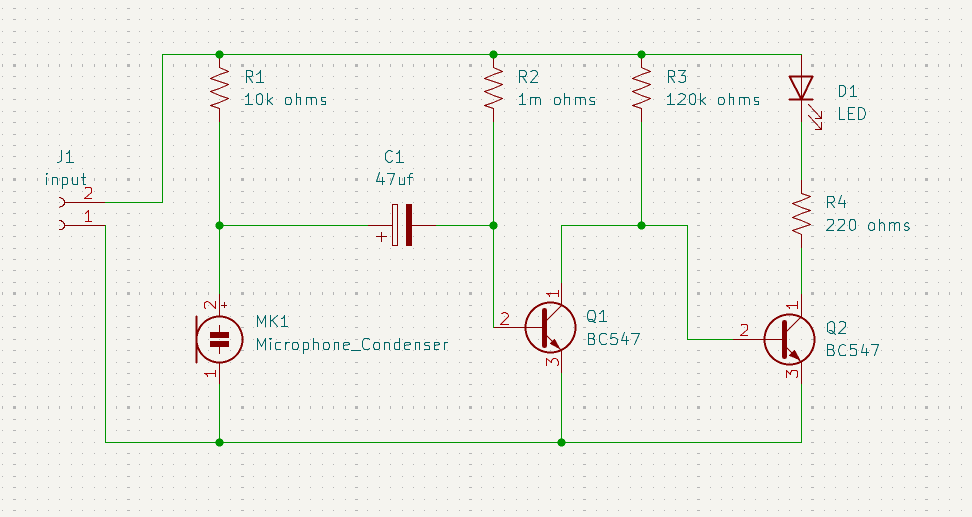 Clap switch circuit, from the project README