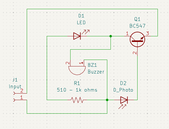 Fire alarm system using photodiode, from the project README