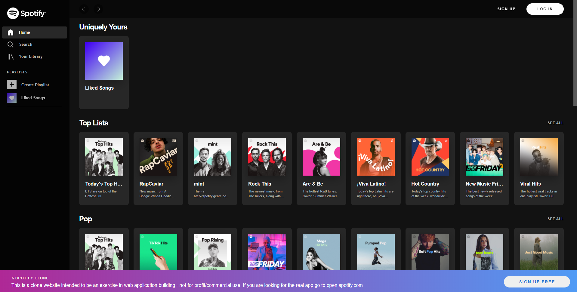 Spotify Clone Client