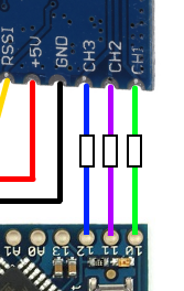 Wiring with resistors