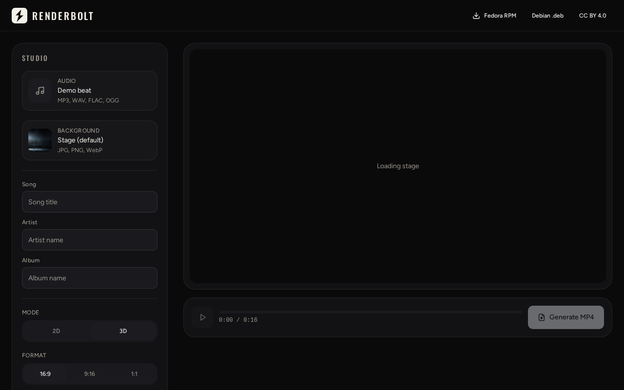 Renderbolt studio