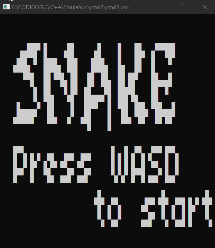 Snake Game in Chip8