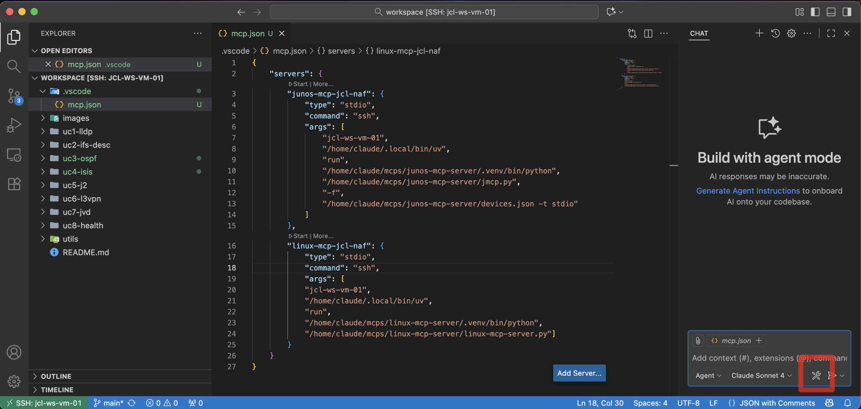 VSCode MCP server tools