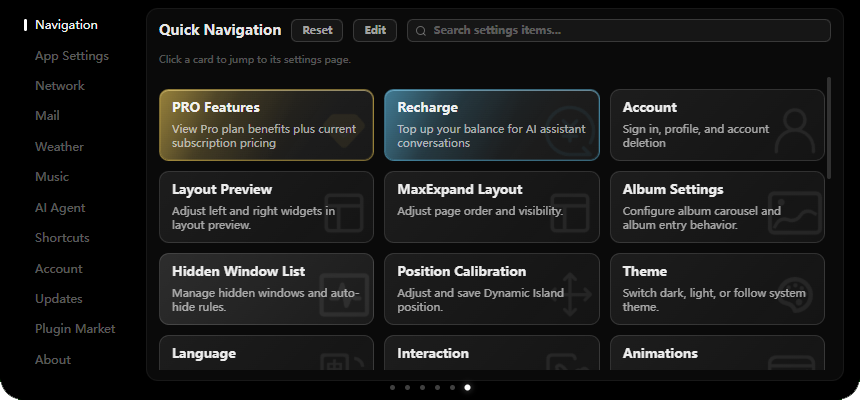 Settings Screen