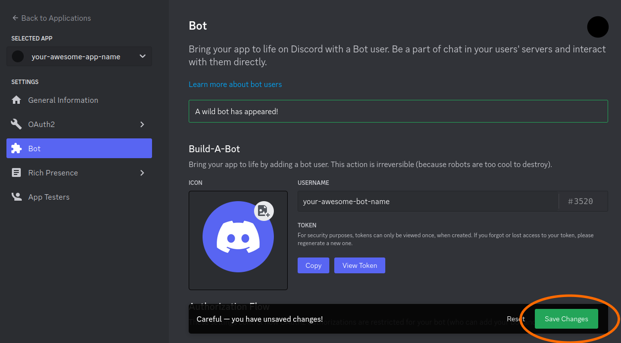 Name Discord Bot