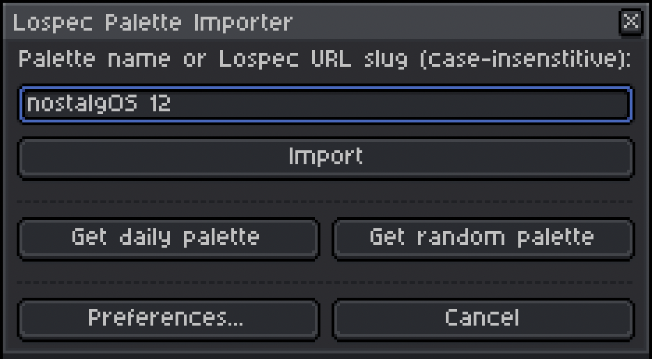 import dialog