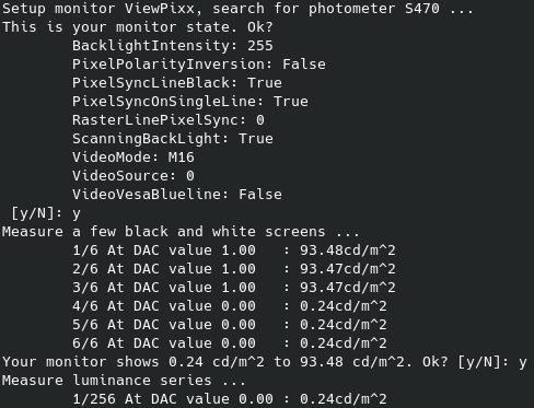 Screenshot of pixxcalibrate