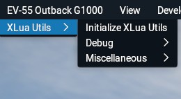 XLuaUtils Main Menu