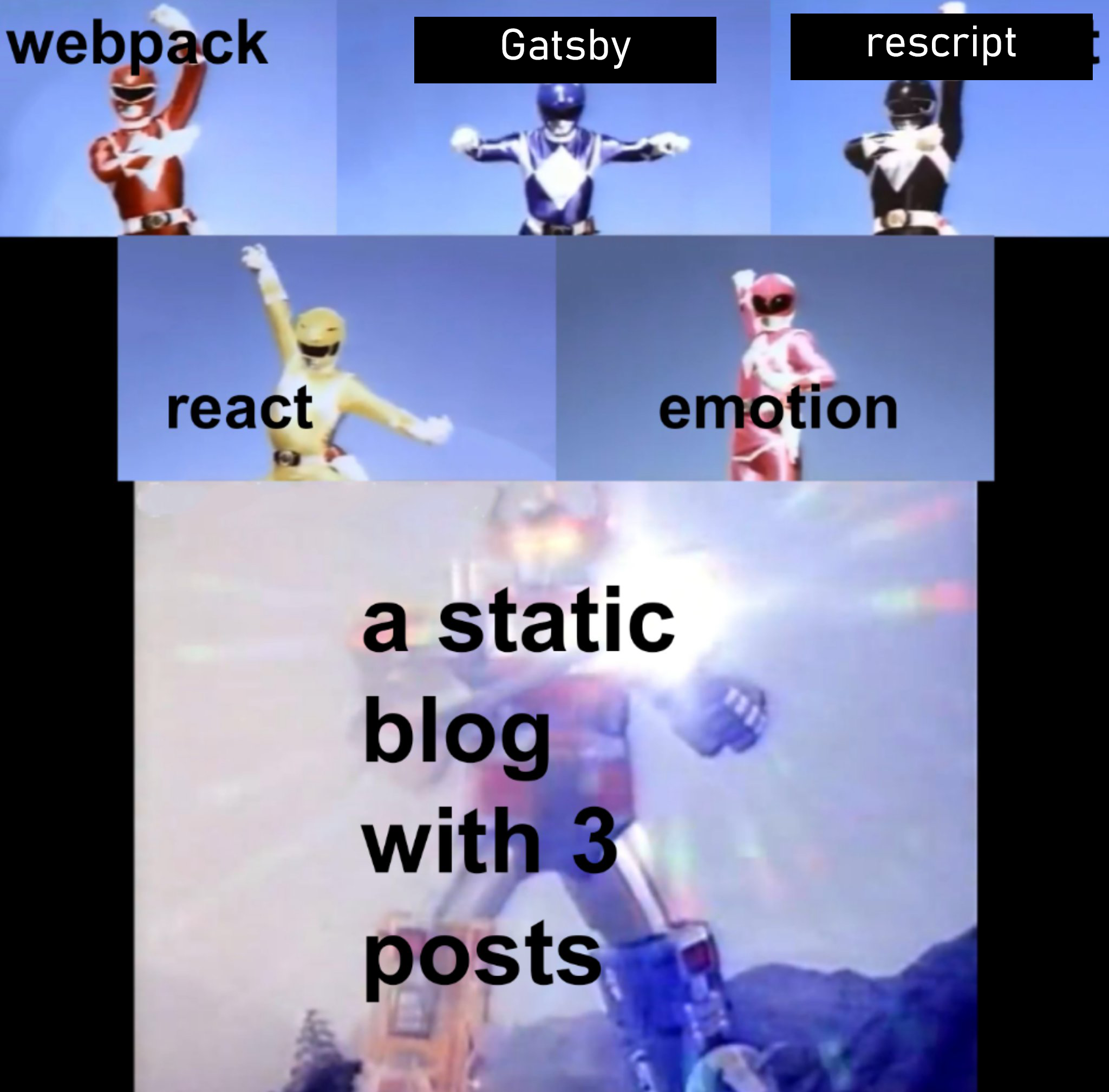 static blog with 3 posts