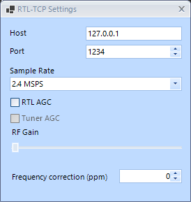 Source Settings in SDRSharp