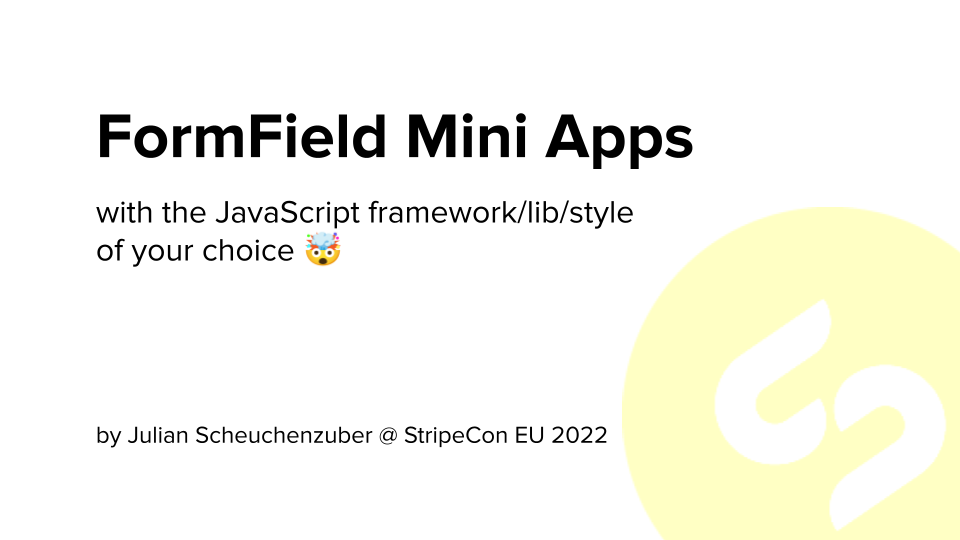 FormField Mini Apps