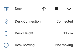 Home Assistant Desk Controller