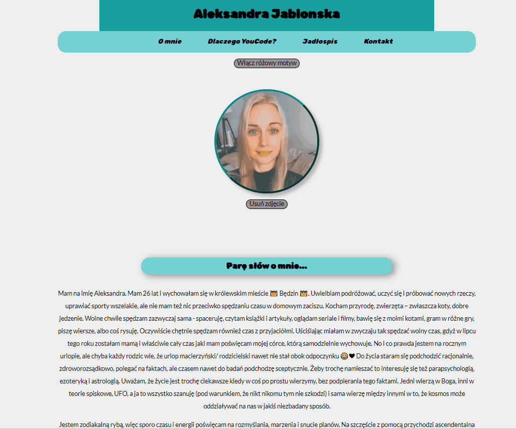 GitHub - JablonskaAleksandra/Homepage: my first site