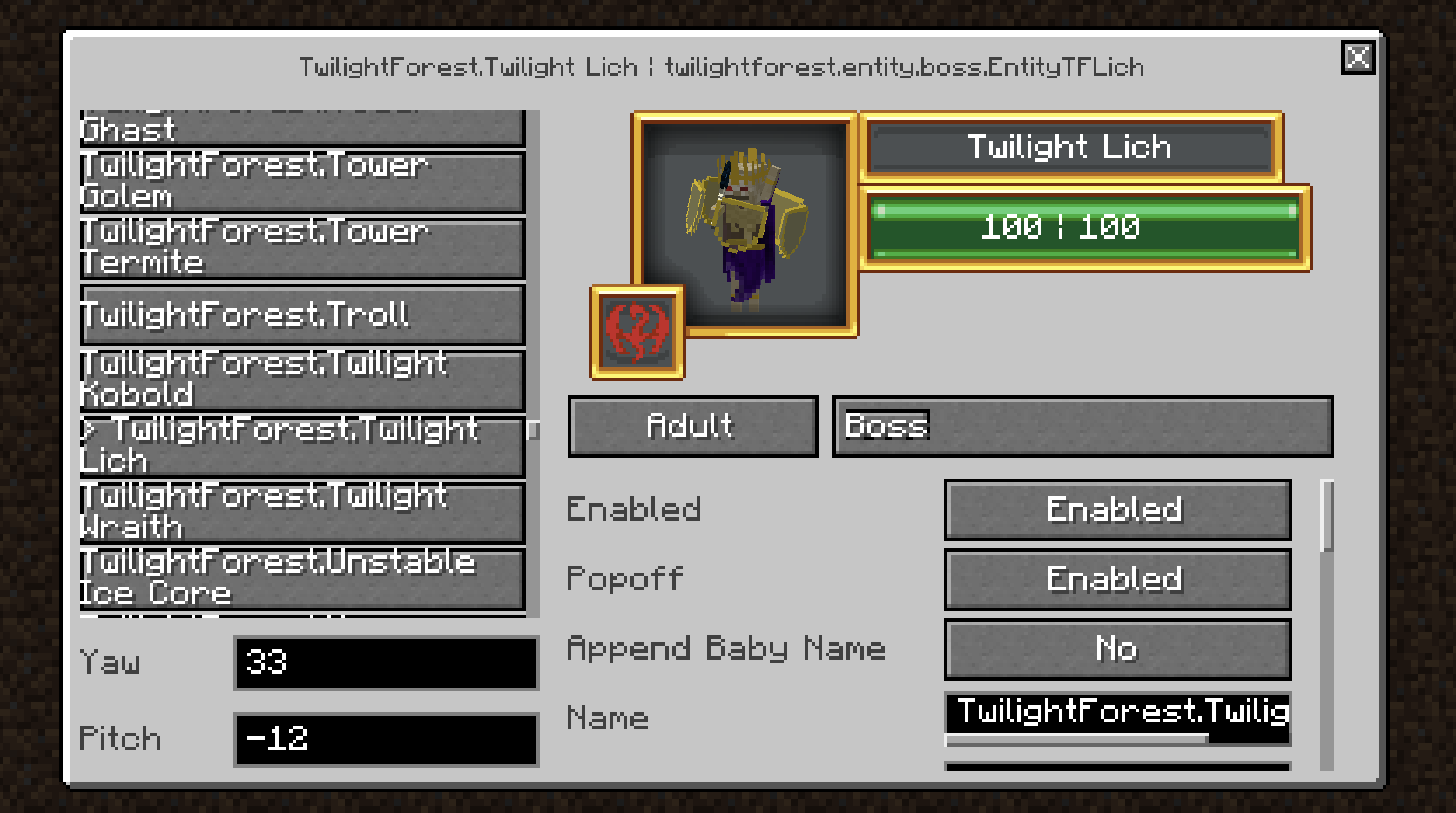 config