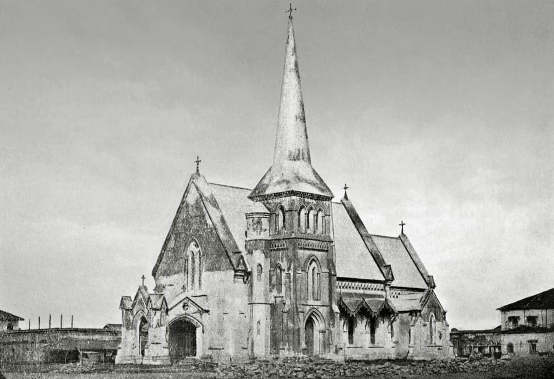 The Holy Trinity Church, Rangoon ၏ရှားပါးဓာတ်ပုံ