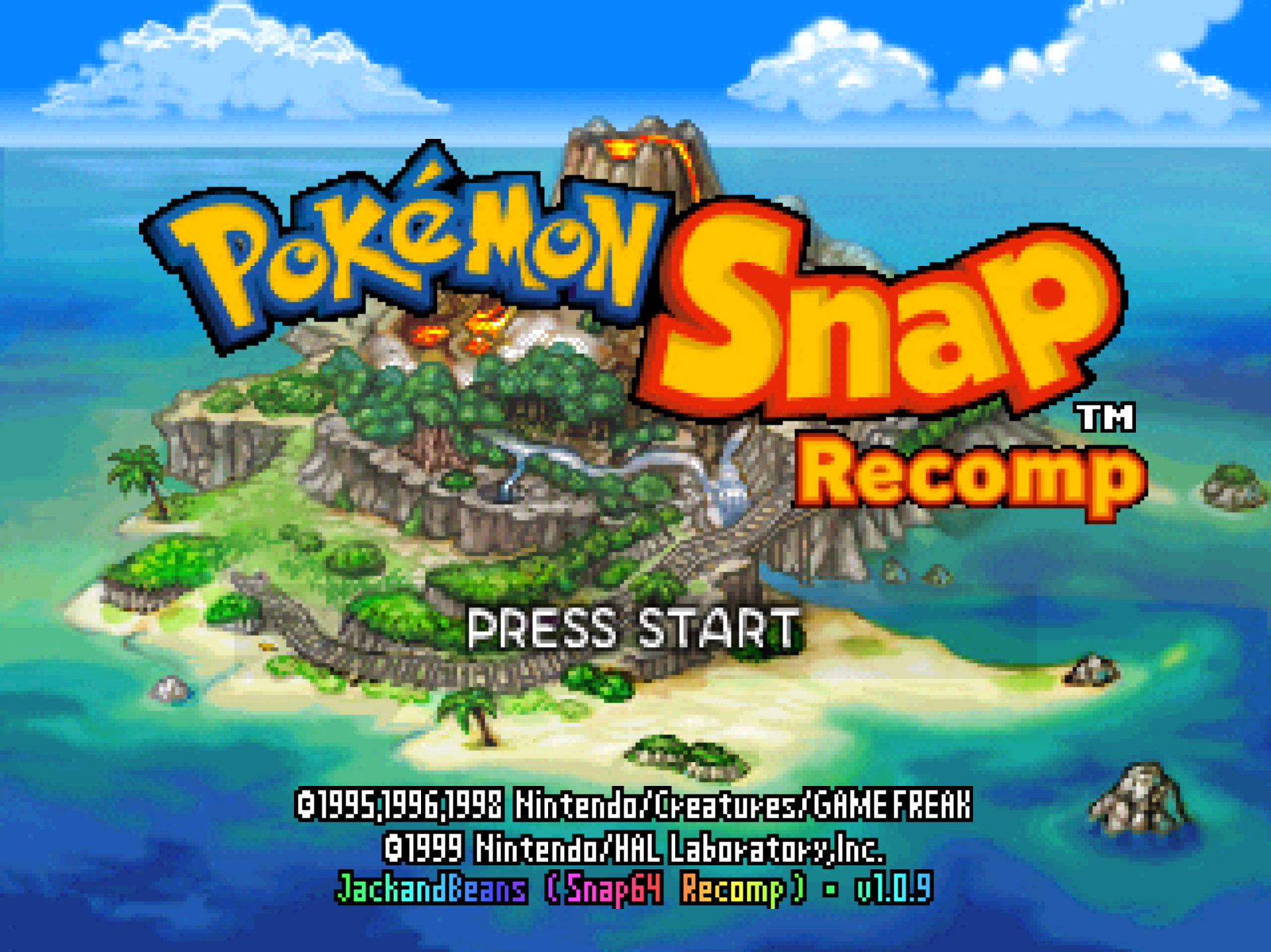 The title screen