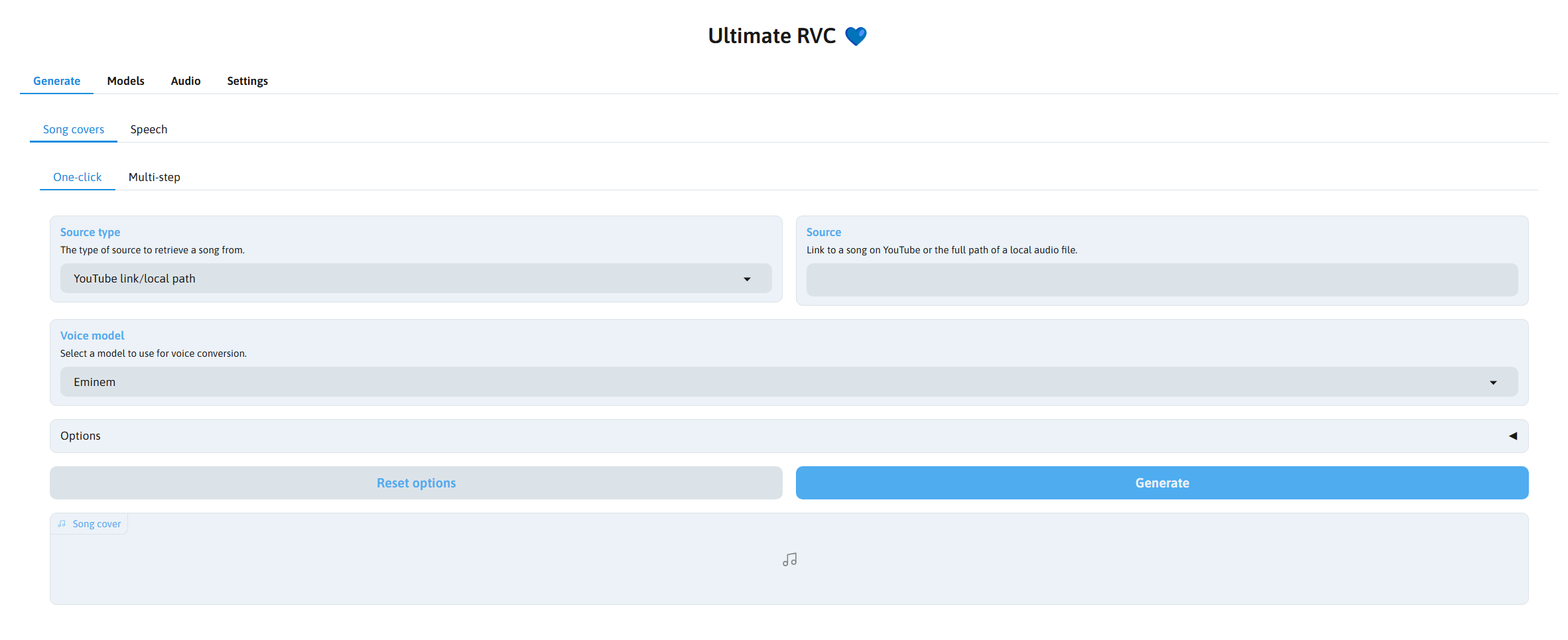 Ultimate RVC Web Interface