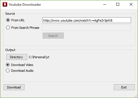 GitHub - Jacksonville/YoutubeDL: GUI wrapper for the youtube-dl exe ...
