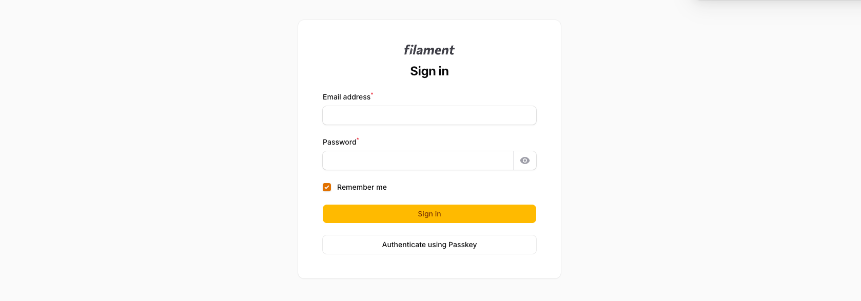 Authenticate using Passkey