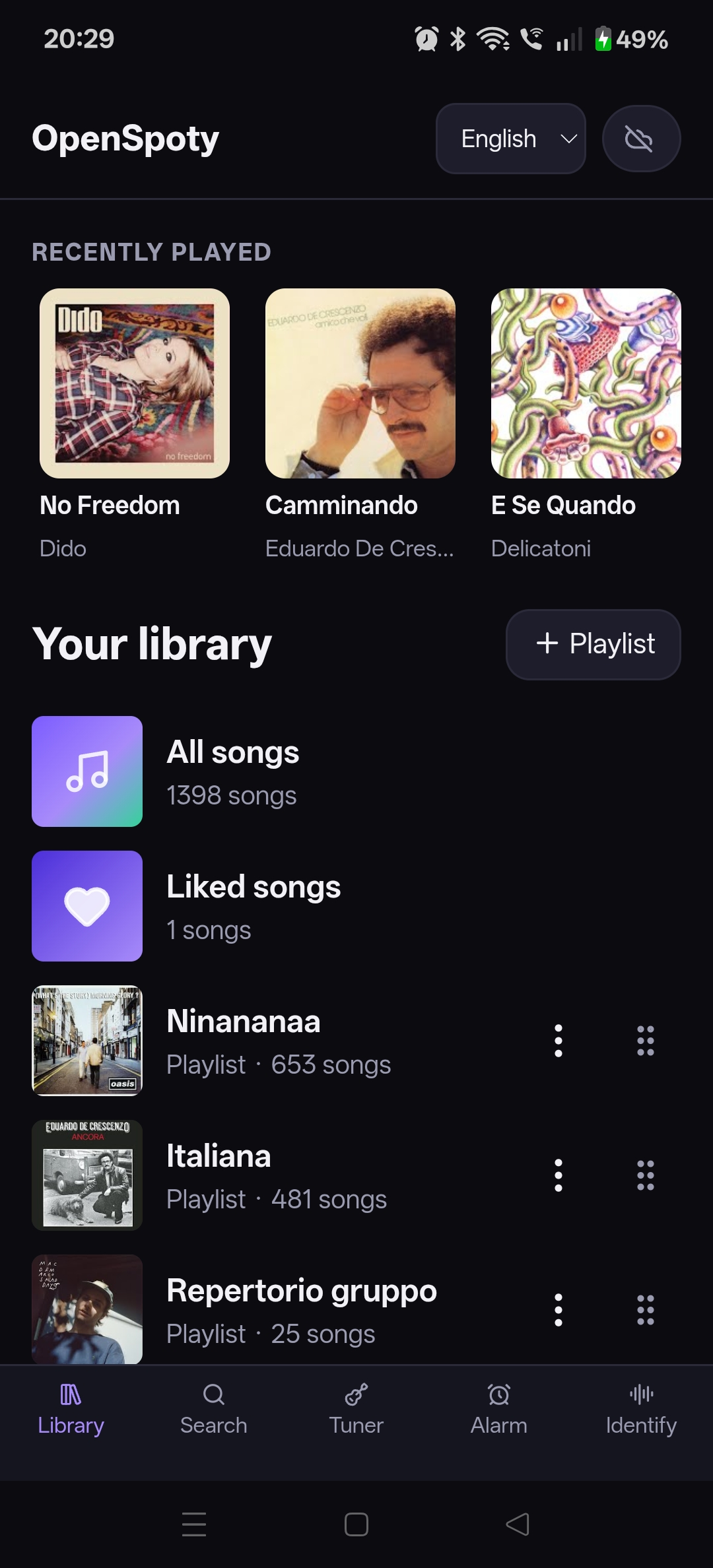 OpenSpoty music library