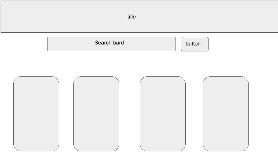 Wireframe - Search Page - 1st Draft