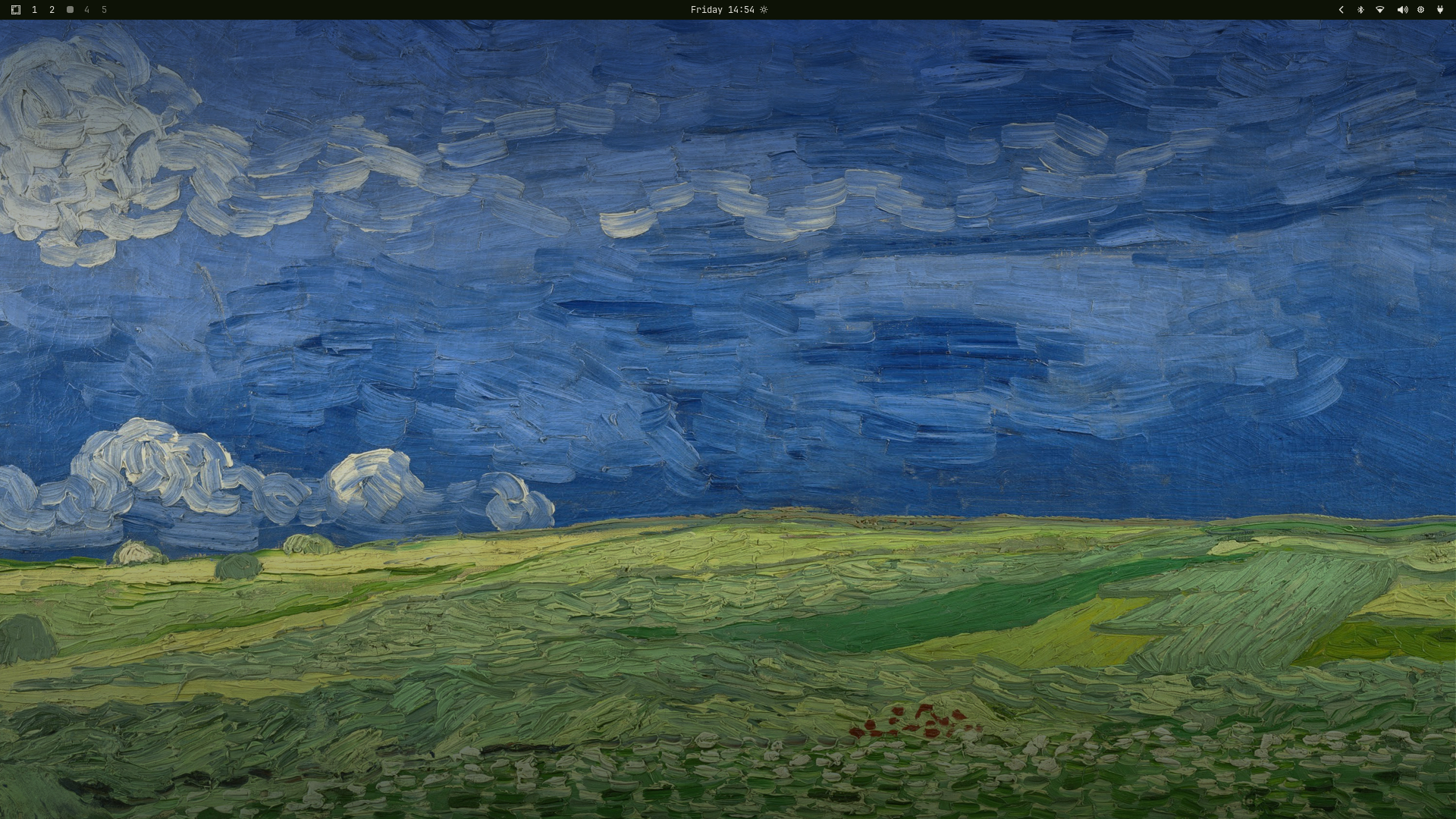 Nature Dark desktop overview