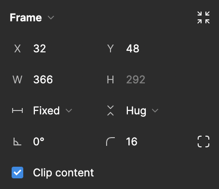 Figma advanced layout frame