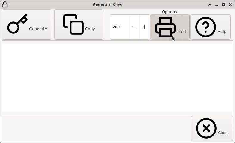 Generate Keys_Printing