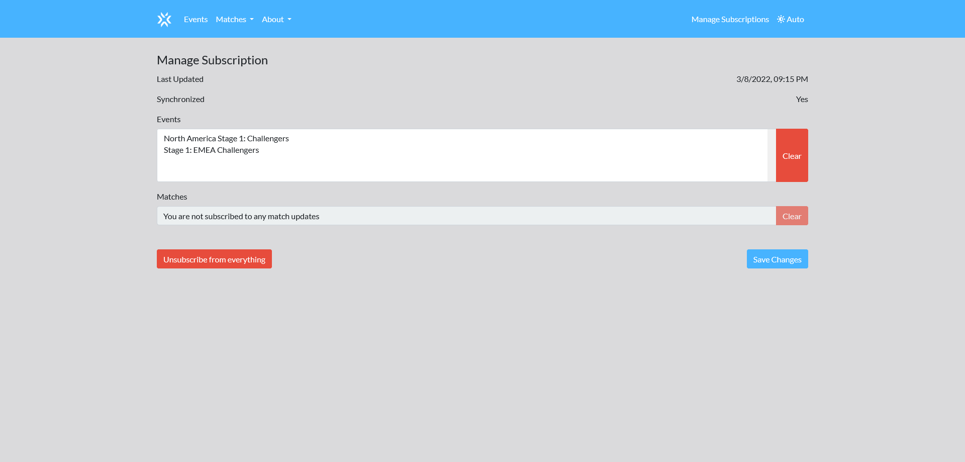 Subscription Management Dashboard in Light Mode