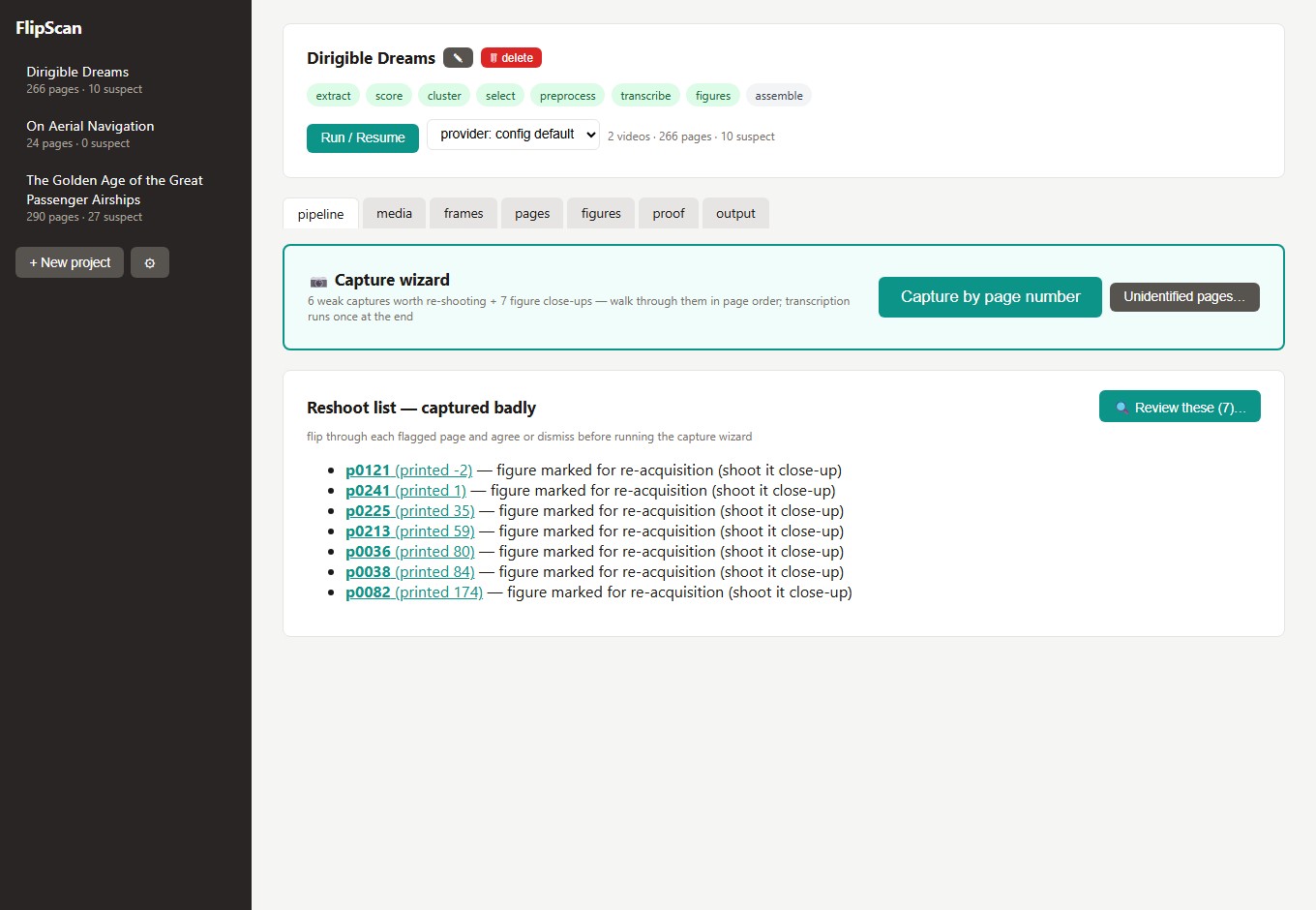 Pipeline tab