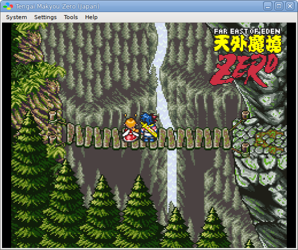 bsnes running Tengai Makyou Zero