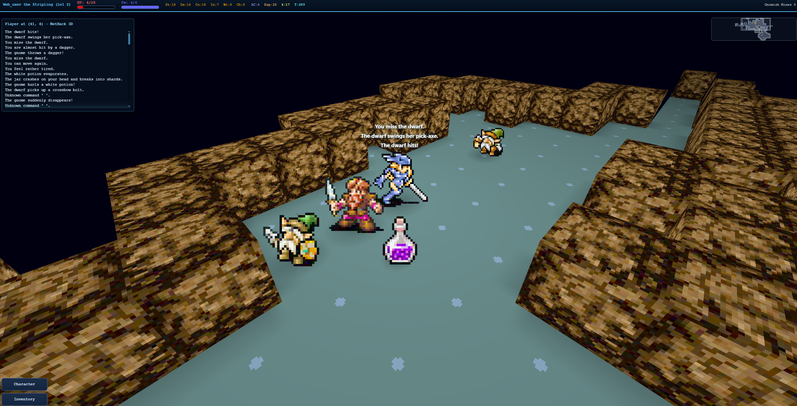 Combat in the Gnomish Mines