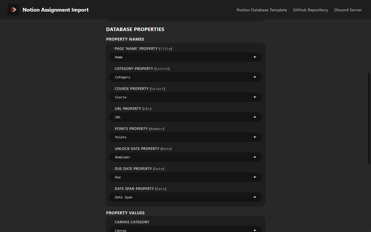 Options page part 2