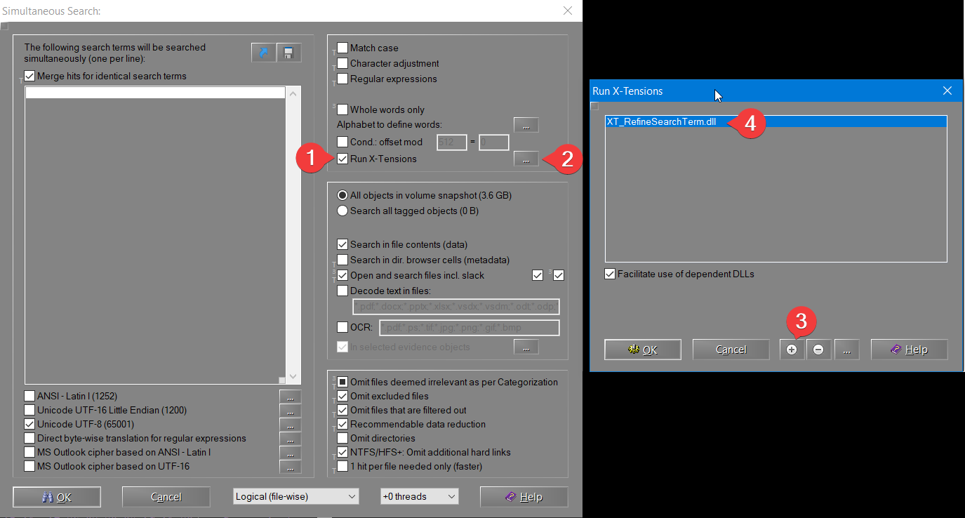 XWays Simultaneous Search Settings