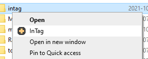 Context Menu Example