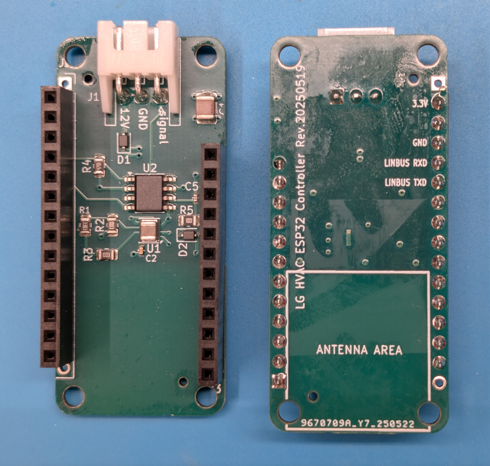 PCB top and bottom