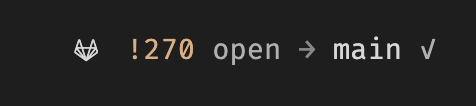 A GitLab merge request with a passed pipeline