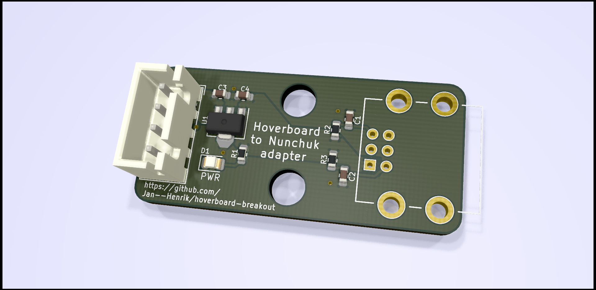 Nunchuk breakout, from the project README