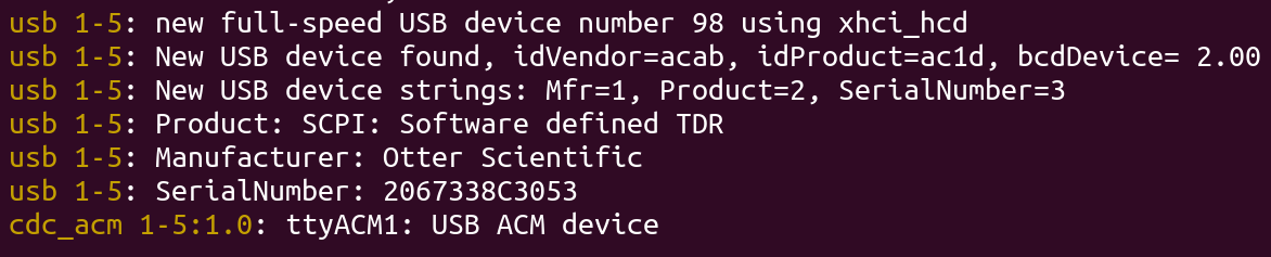 The STM will present a Serial device, running a SCPI parser.